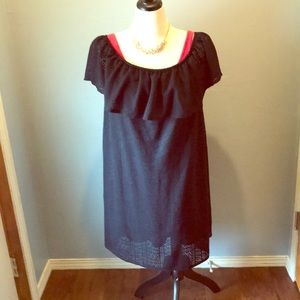 Black off the shoulder dress